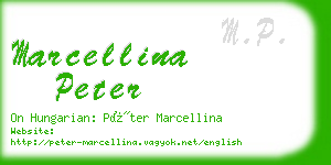 marcellina peter business card